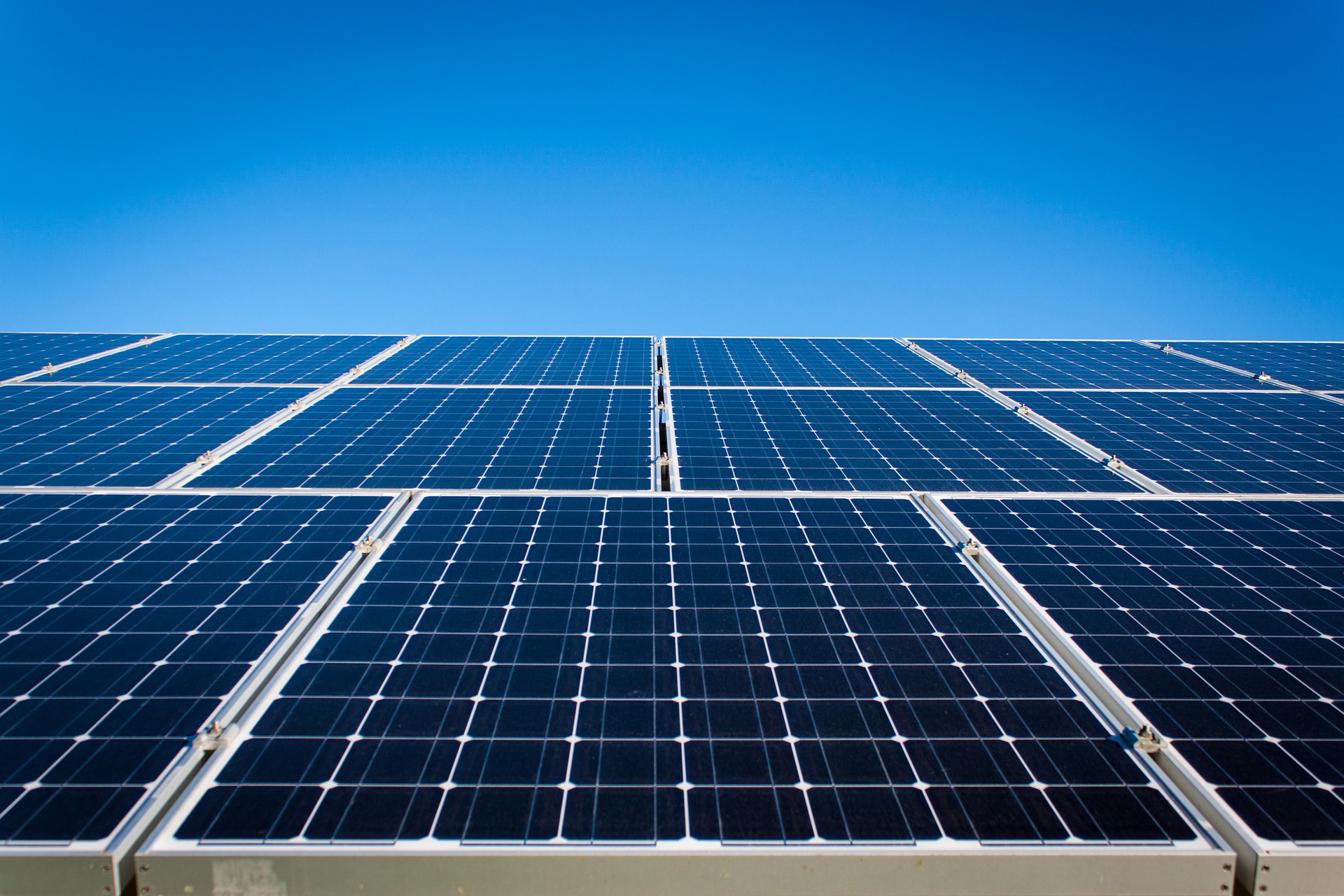 Completed residential solar power system in Fresno California